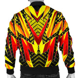 Racing Style Wild Red & Yellow Vibes Men's Bomber Jacket