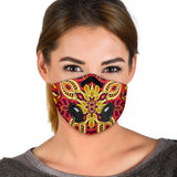 Red & Yellow Mandala Premium Protection Face Mask