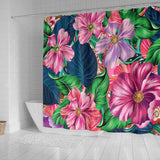 Flowery Pink Shower Curtain