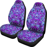 Psychedelic Violet Car Seat Cover