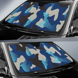 Blue Camouflage Auto Sun Shades
