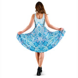 Ornamental Heavenly Blue Women's Dress