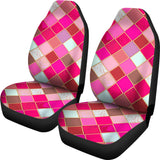 Pink Tiles Magical World Car Seat Cover