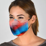 Abstract Fluid Colorful Art Four Protection Face Mask