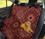Red Spiritual Mandala Pet Seat Cover