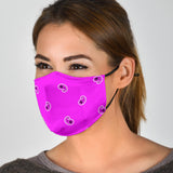 Luxury Perfect Pink and White Bandana Style Protection Face Mask