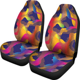 Glittering Army Dots Car Seat Cover