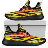 Racing Style Yellow & Orange Colorful Vibes Mesh Knit Sneakers