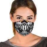 Skull Smile & Roses Premium Protection Face Mask