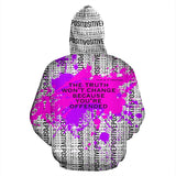 The Truth. White & Pink positive design sweatshirt by This is iT Original