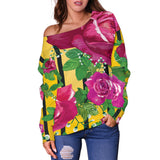 Luxury Rose Women's Off Shoulder Sweater