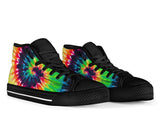 Luxury Rainbow Colors Tie Dye Design High Top Shoe