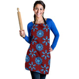 Christmas Lovely Blue Good Vibes Only Women's Apron