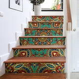 Best Home Decoration Luxury Mandala Style Three Stair Stickers (Set of 6)