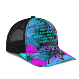 I want meet someone who makes me feel the way music does. Street Art Design Mesh Back Cap
