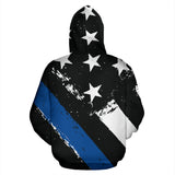 Blue American Flag Lovers All Over Hoodie