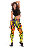 Racing Funky Style Yellow & Colorful Vibes Women's Leggings