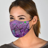 Magic Purple Marble Art Protection Face Mask