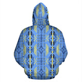African Blue All Over Hoodie