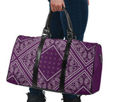 Luxury Plum Bandana Style Travel Bag