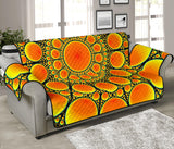 Neon Orange Sun 70'' Sofa Protector