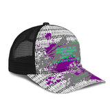 Sad Quote on Positive Design Mesh Back Cap - Music is my bestfriend