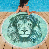 Lion Spirit Beach Blanket