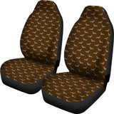 Amazing Brown Dachshund Pattern Car Seat Cover