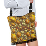 Psychedelic Gold Crossbody Boho Handbag