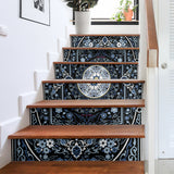Luxury Persian Ornamental Design One Stair Stickers (Set of 6)