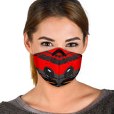 Racing Red & Grey Special Design Premium Protection Face Mask