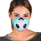 Future Neon Style Pink & Blue Lights One Premium Protection Face Mask
