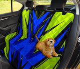Racing Style Blue & Neon Green Vibes Two Pet Seat Cover