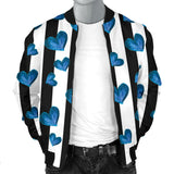 Blue Hearts Men's Bomber Jacket