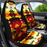 Red Fire Car Seat Cover