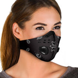 Luxury Black Bandana Art Style Premium Protection Face Mask