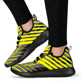 Racing Urban Style Yellow & Grey Vibes Mesh Knit Sneakers
