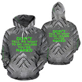 Don't tell me what to do unless you're naked. Street Urban Metal Style Hoodie