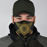 Luxury Gold Style Mandala Art One Protection Face Mask