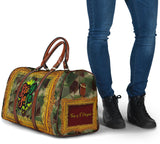 Special Army Design In Gold Frame Art In Brown - Stay Safe - Travel Bag