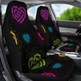Neon Hearts Car Seat Cover