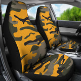 Orange Camouflage Car Seat Cover