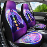 Chakra Purple Mandala Car Seat Cover
