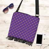 Lucky Purple Elephant Crossbody Boho Handbag