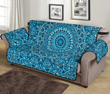 Sky Blue Mandala 70'' Sofa Protector