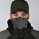 Luxurious Golden Art Geometric Design One Protection Face Mask