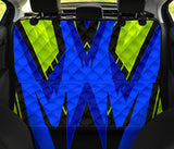 Racing Style Blue & Neon Green Vibes Three Pet Seat Cover
