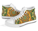 Yellow & Green Style Mandala 2 High Top Shoe