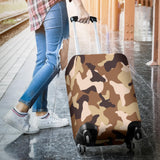 Simply Brown Camouflage Luggage Cover