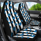 Blue Hearts Car Seat Cover